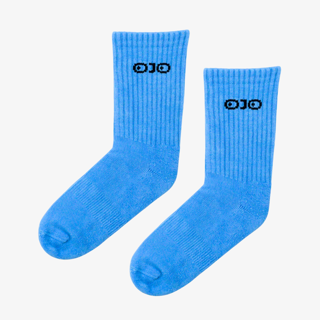 Easy Blue Hand-dyed Socks