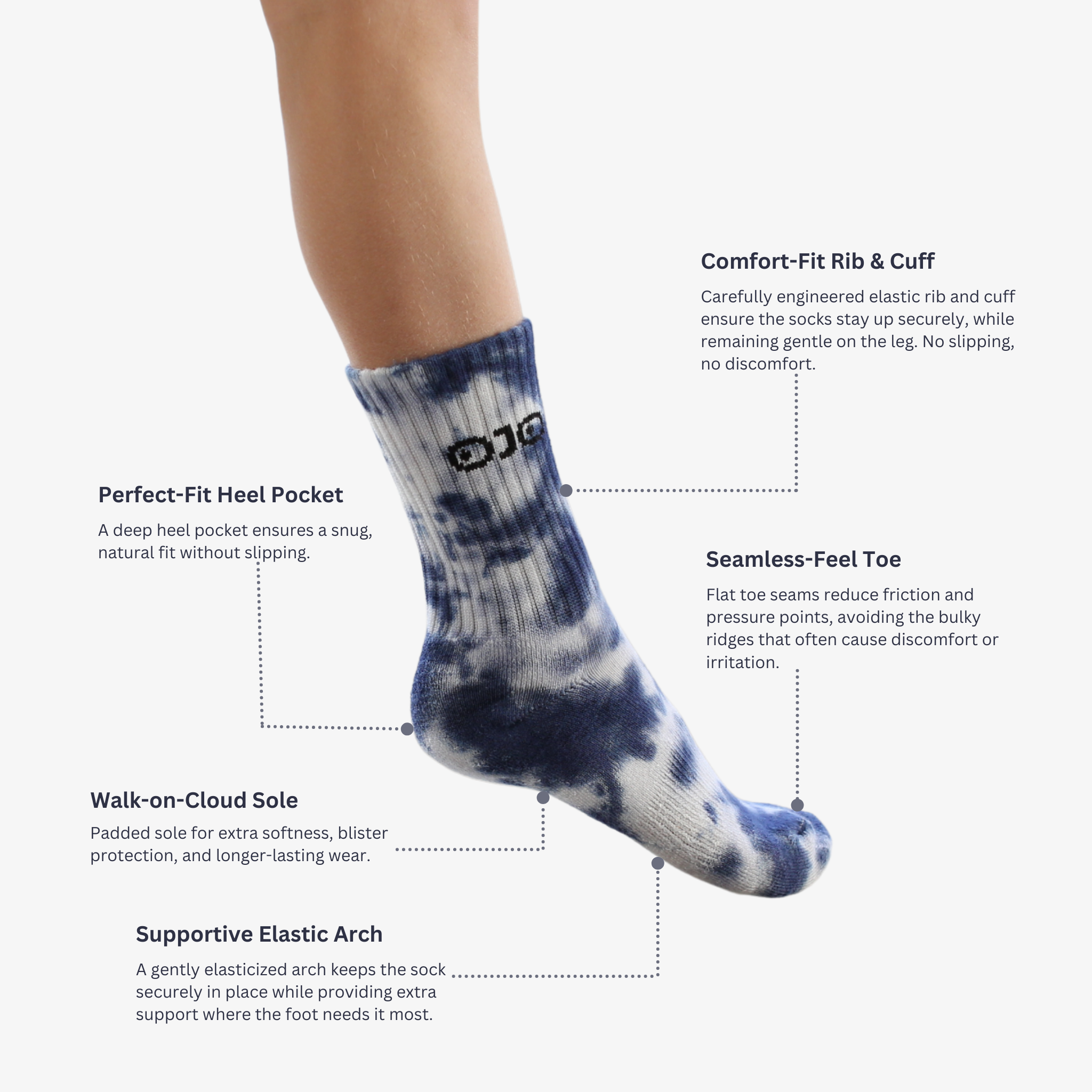 Moonwash Tie-dye Socks