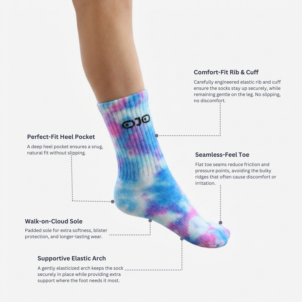 Berlin Sunrise Tie-dye Socks