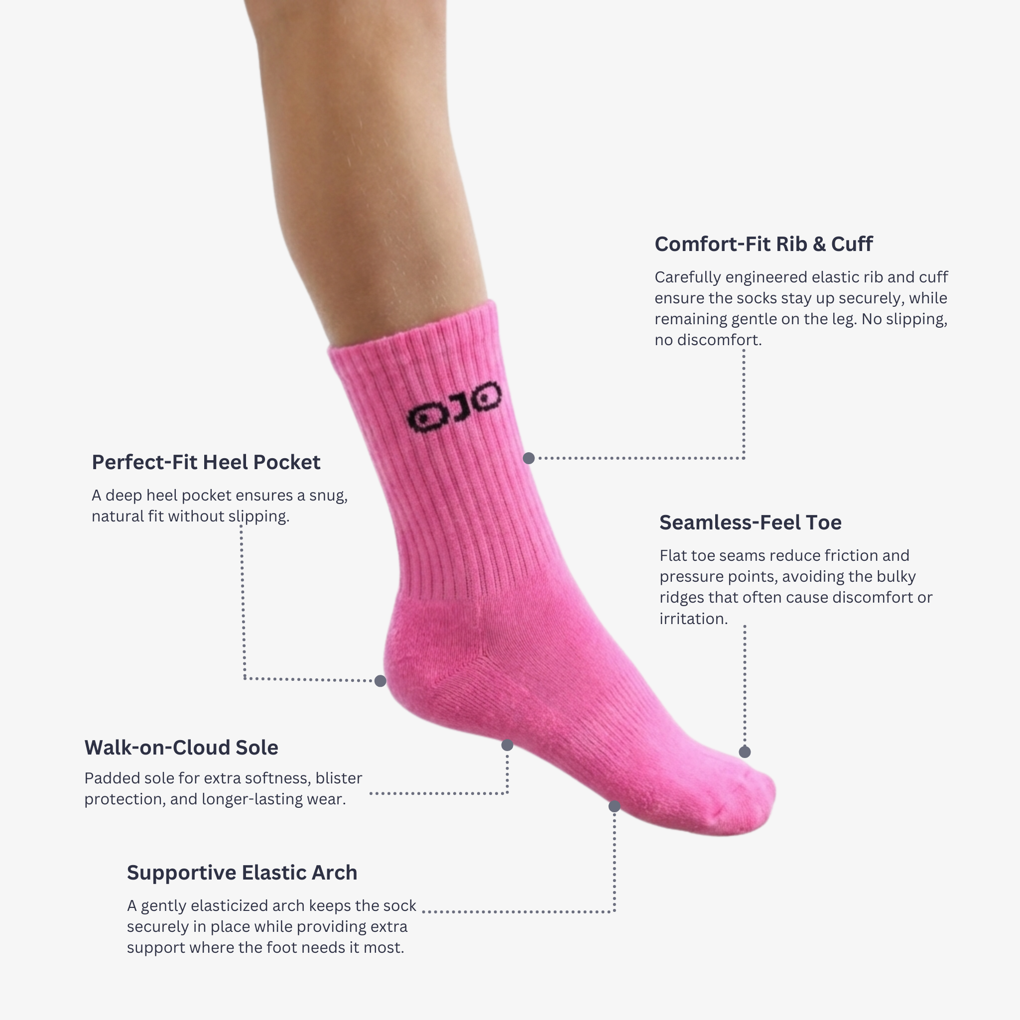 Rose Dust Hand-dyed Socks