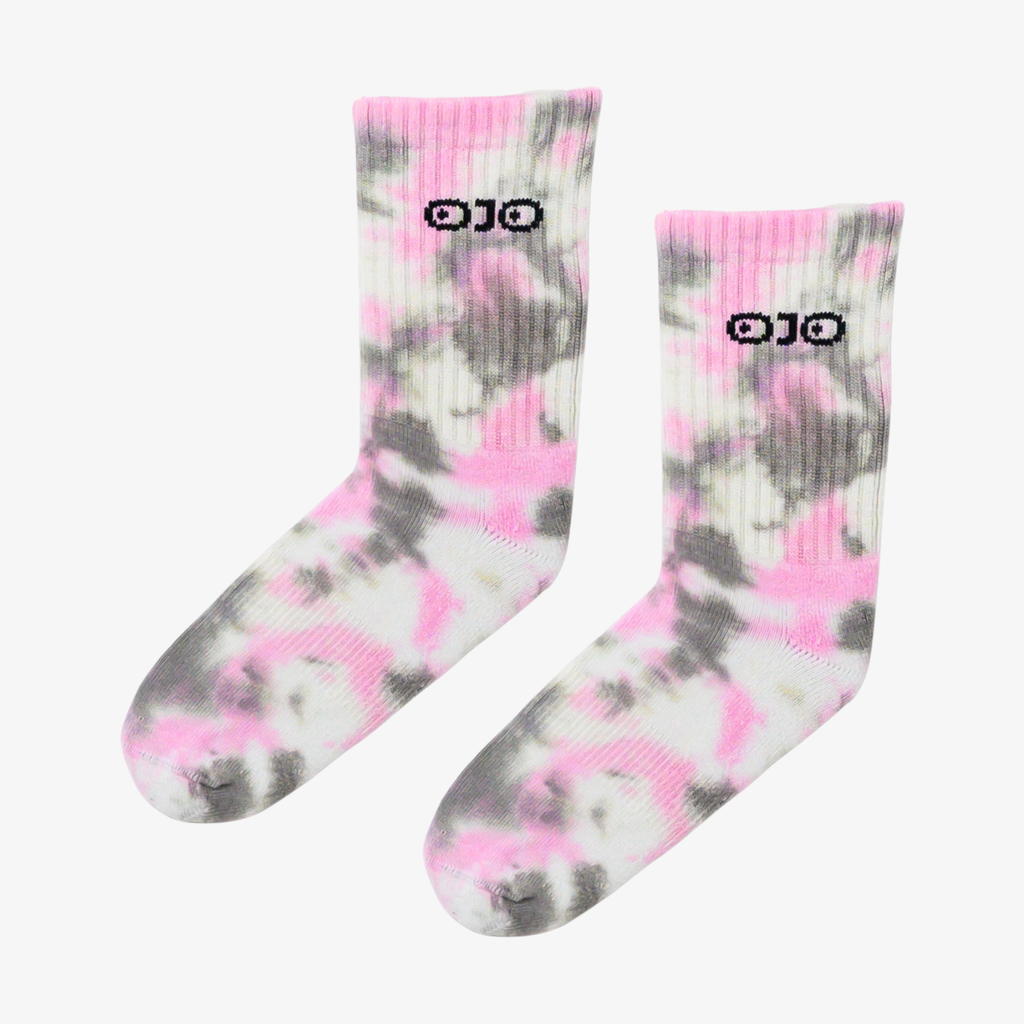 Blush Wash Tie-dye Socks