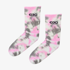 Blush Wash Tie-dye Socks
