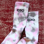 Blush Wash Tie-dye Socks