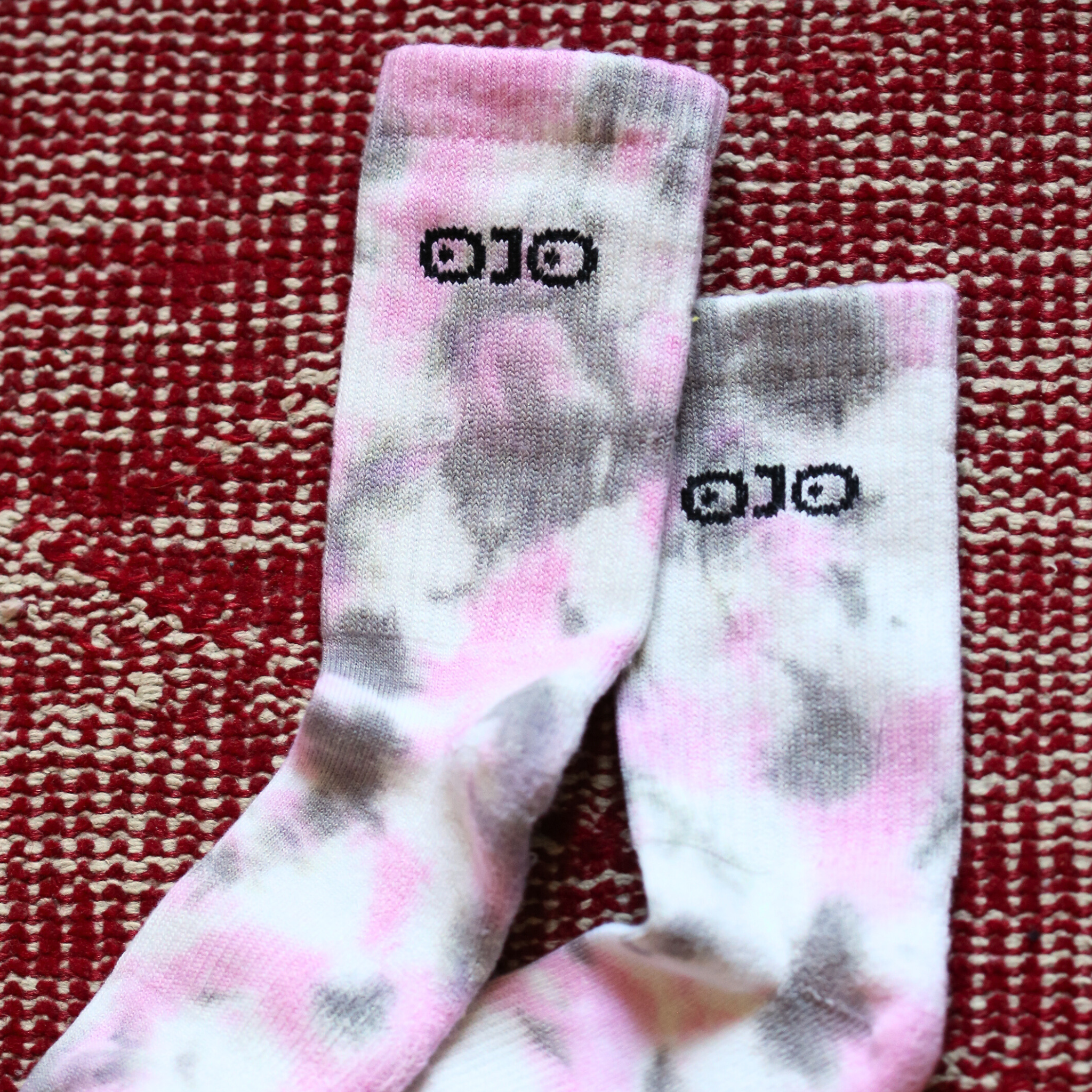 Blush Wash Tie-dye Socks