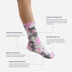 Blush Wash Tie-dye Socks