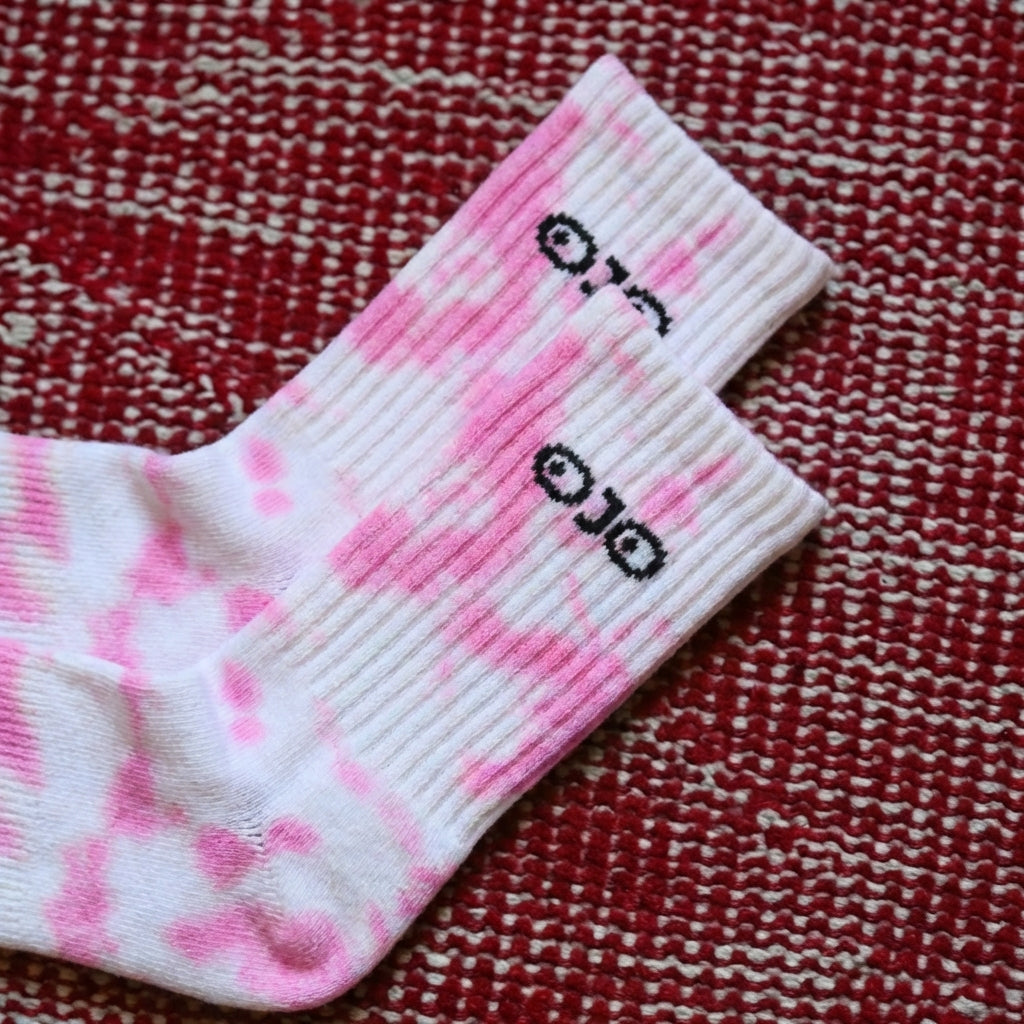 Milkshake Pink Tie-dye Socks