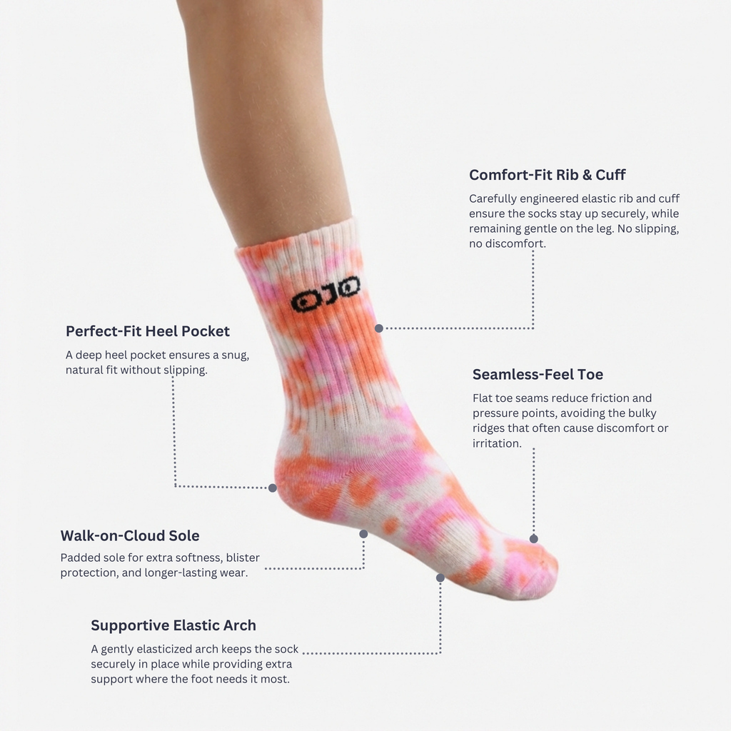 Berlin Sunset Tie-dye Socks