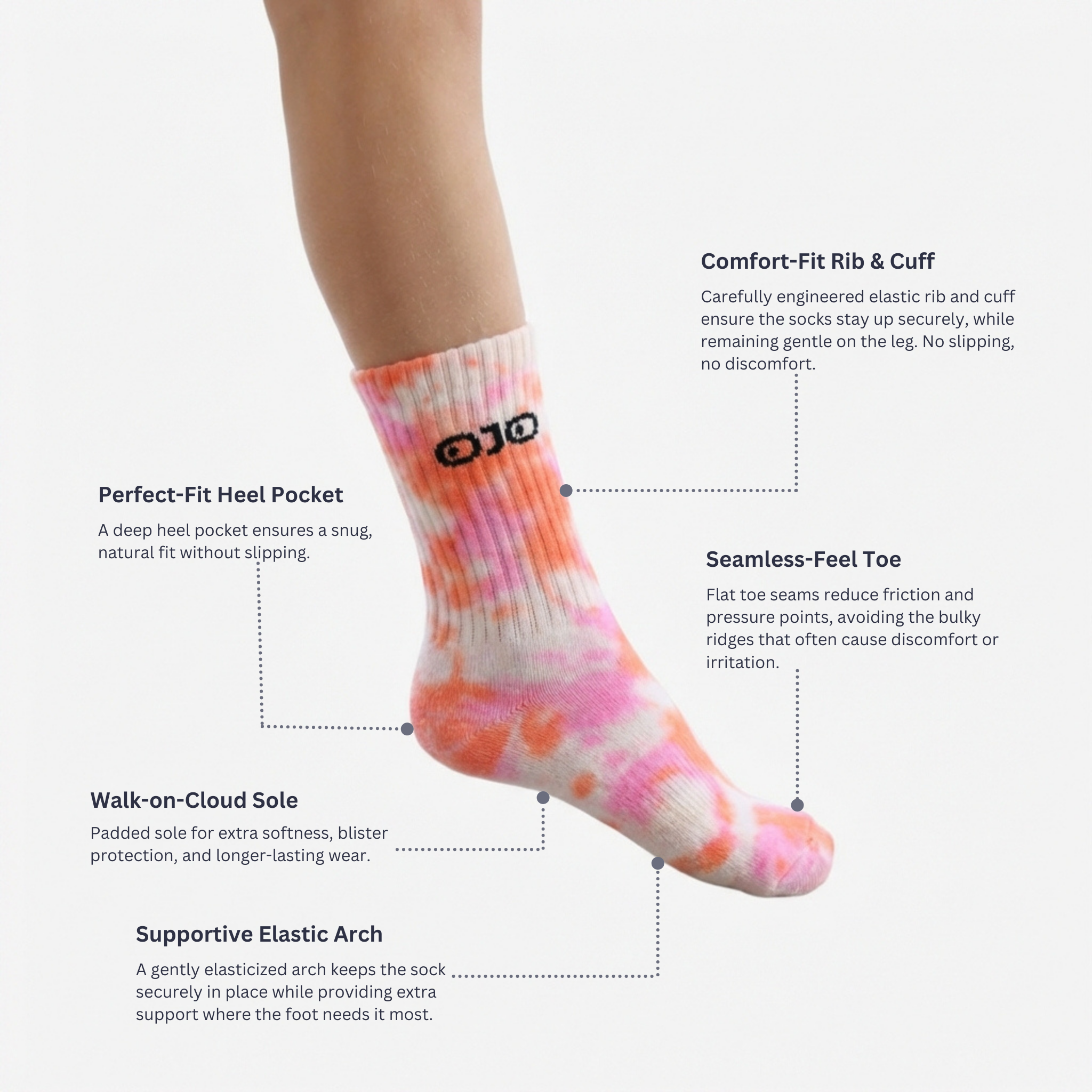 Berlin Sunset Tie-dye Socks