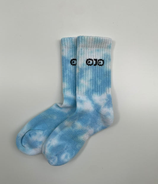 Blue Sky Tie-dye Socks