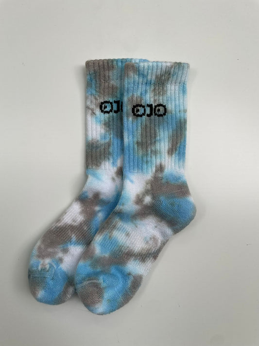 Green-Blue Sky Tie-dye Socks