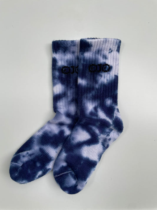 Dark Blue Tie-dye Socks